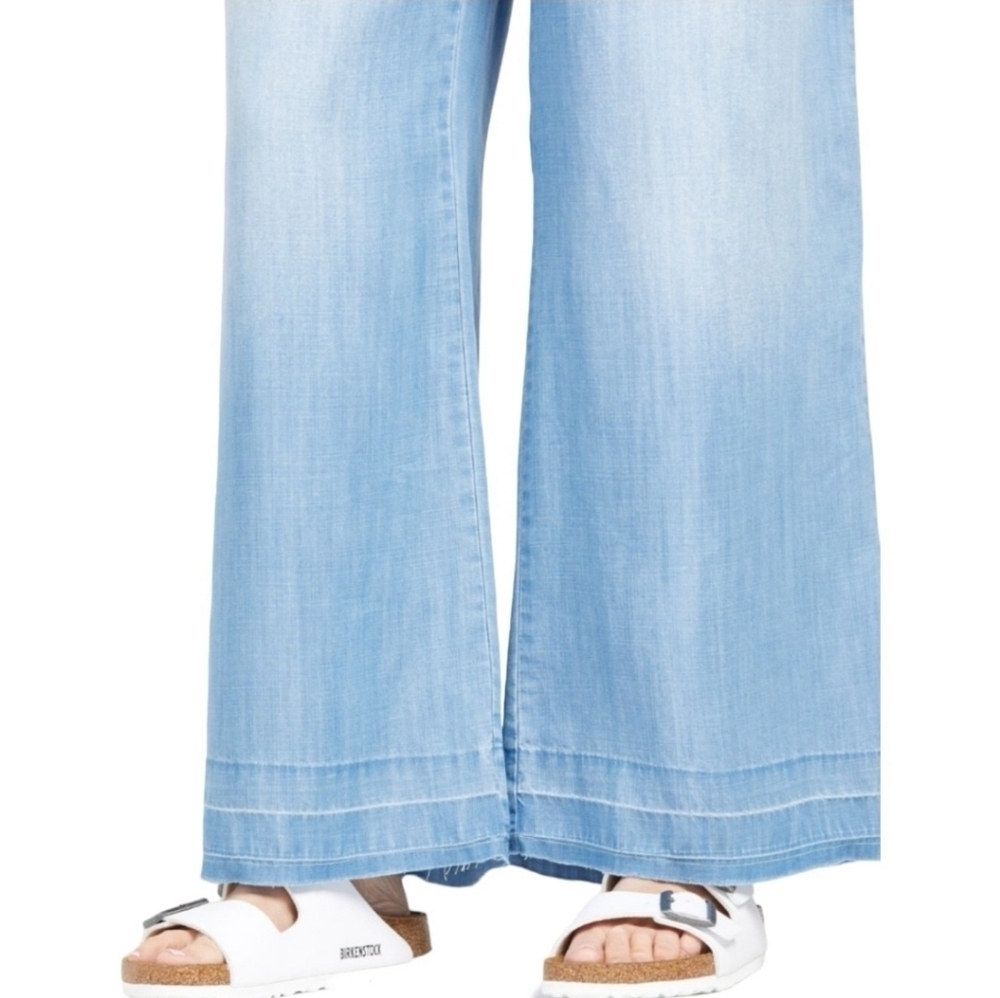 Cloth & Stone | Women's Wide Leg Light Wash Chambray Breezy Pants Size Medium - Picture 10 of 10